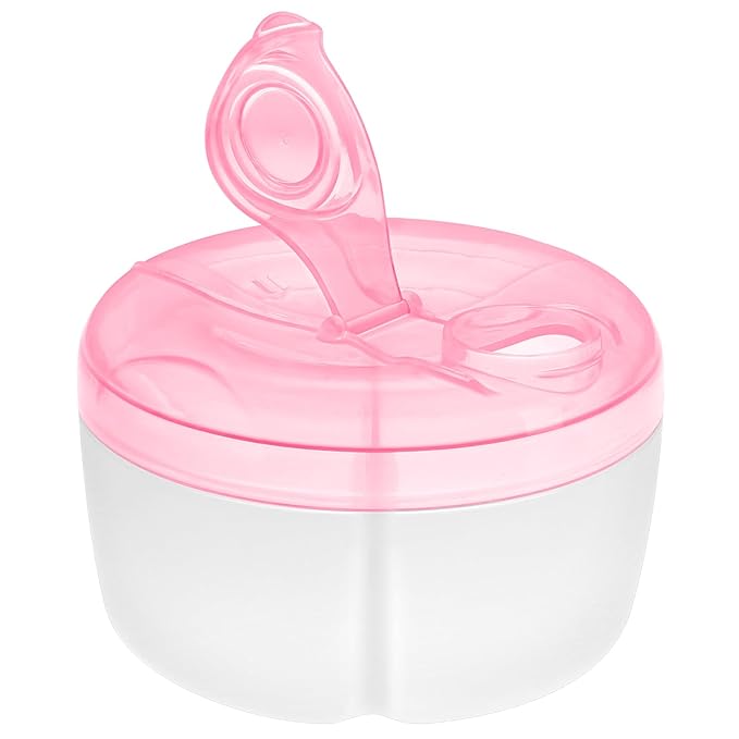 Accmor Baby Formula Dispenser On The Go, Formula Container to Go, Non-Spill Rotating Three-Compartment Formula Dispenser and Snack Storage Container for Infant Toddler Traveling