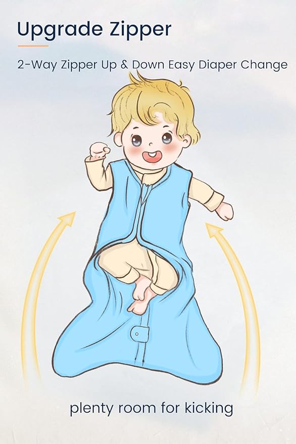 TotAha Toddler Sleep Sack 2T-3T-4T, Premium Light Wearable Blanket Baby Sleeping Bag with 2-Way Safe Zippers For Girl Boy