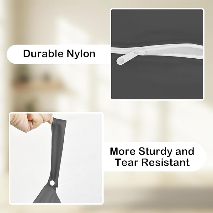 2 Pcs Large Travel Laundry Bag Waterproof Wet Dry Bag Washable Dirty Clothes Bag for Gym Clothes Laundry Wet Clothes Swimming Yoga