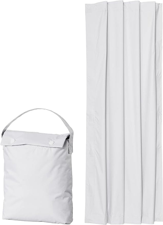 Amazon Basics Portable Blackout Curtain Shade with Suction Cups, 50"W x 78"L, 1 Pack, White