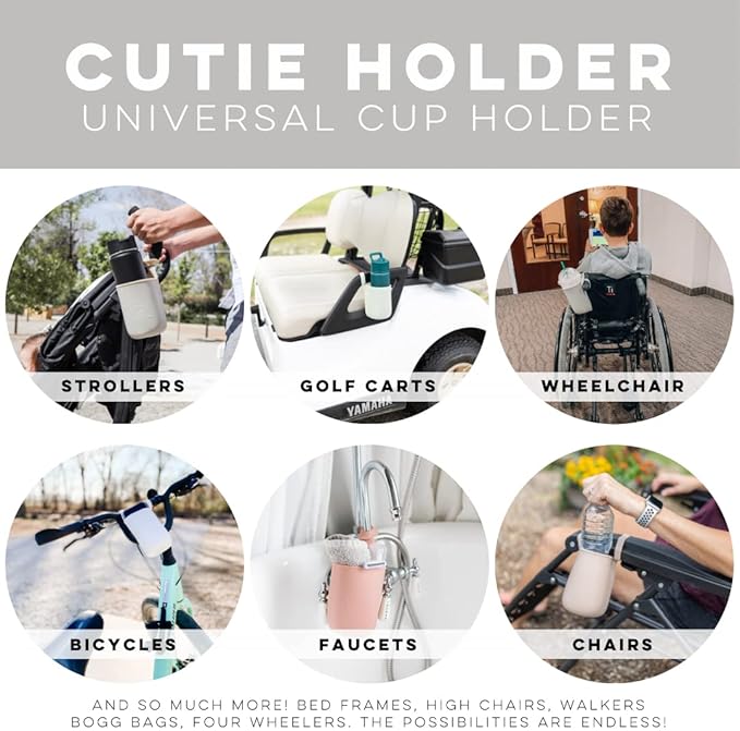 Ryan & Rose Cutie Holder Universal Stroller Cup Holder (Slate)