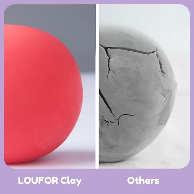 Air Dry Clay Kits - Modeling Clay for Kids, Ultra Light & Soft, Safe & Non-Toxic, DIY Air Dry Clays Kit with Sculpting Tools and Tutorials, Creatible Art Crafts Toys Gifts for Boys Girls