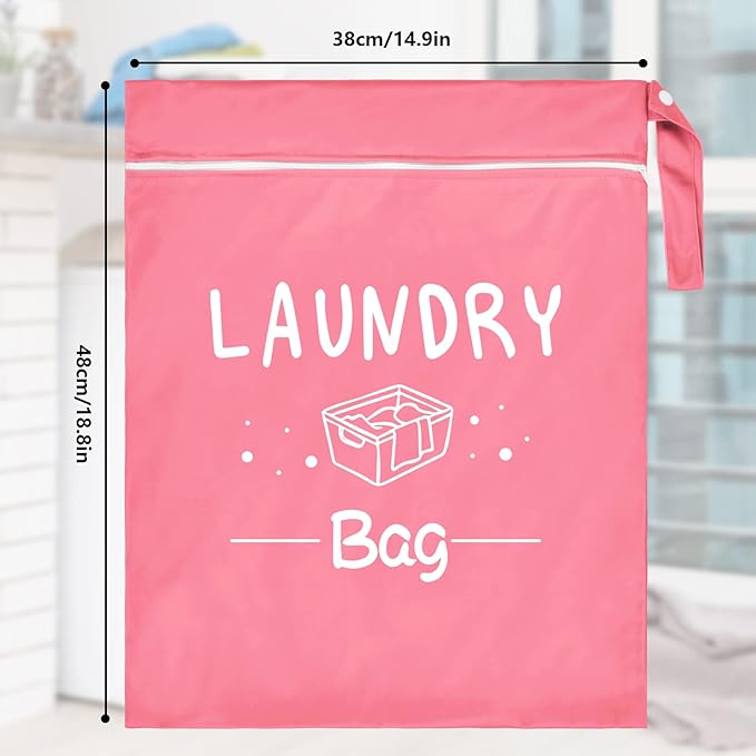 2 Pcs Large Travel Laundry Bag Waterproof Wet Dry Bag Washable Dirty Clothes Bag Bathing Suit Workout Bag for Gym Clothes Laundry Wet Clothes Swimming Yoga