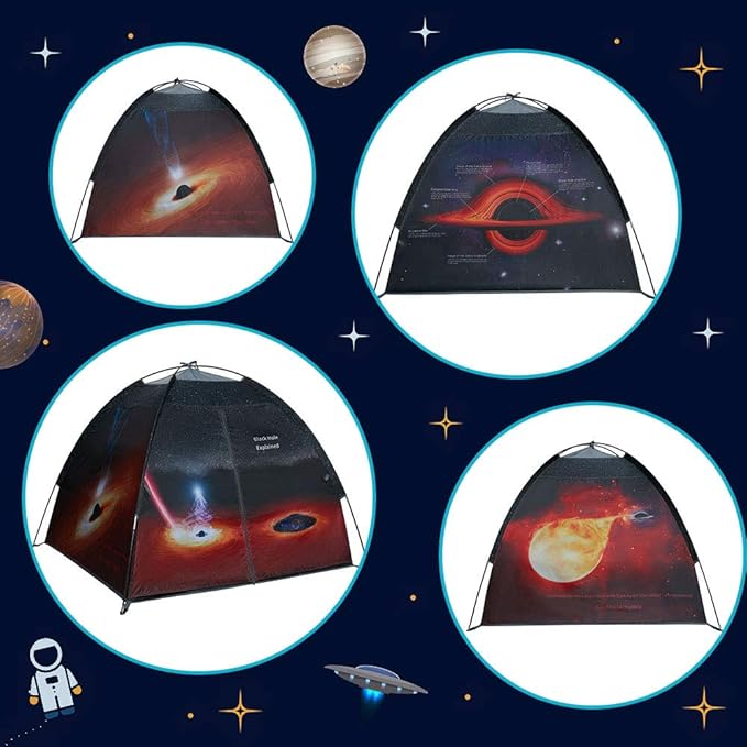 Space Tent for Kids Sensory Black Hole Pop Up Play Tent Kids Tent for Outdoor Indoor,Space Tent for Boys and Girls-47" X 47" X 43 "
