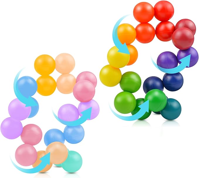 2PCS Sensory Fidget Toys for Kids Toddler Adults, Autism Sensory Toys for Autistic Children, ADHD Tools ,Calm Down Desk Toys ,Stocking Stuffers Present for Girls Boys 3-12 Year Old Age(B)