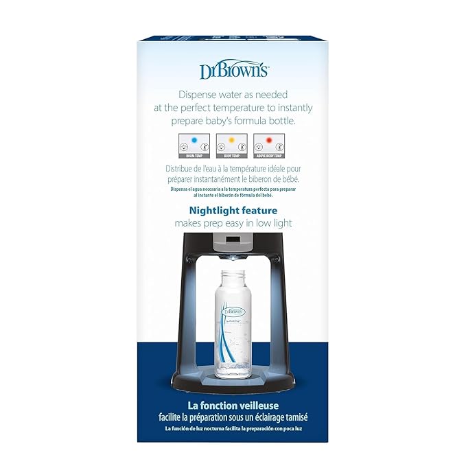 Dr. Brown's Insta-Prep Warm Water Dispenser with Baby Formula Dispenser, Pink