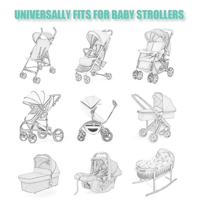 Durable Baby Mosquito Net (2 Pack) - Perfect Bug Net for Strollers, Bassinets, Cradles, Playards, Pack N Plays and Portable Mini Crib (Purple)