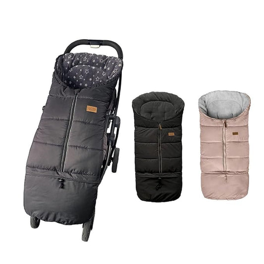 0-5T Length Ajustable Waterproof Stroller Winter Cover for All Stroller, XL Stroller Bunting Bag, Outdoor Tour Winter Stroller Sleeping Bag Infant to Toddler to Pre School