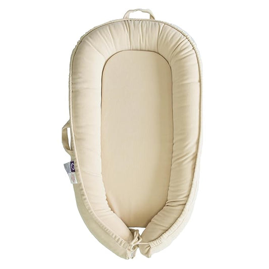 Infant Lounger, Baby Nest Cover for Baby Girls & Boys, Newborn Essentials for Baby 0-18+ Months, 100% Cotton Breathable(CreamyWhite, Corduroy)