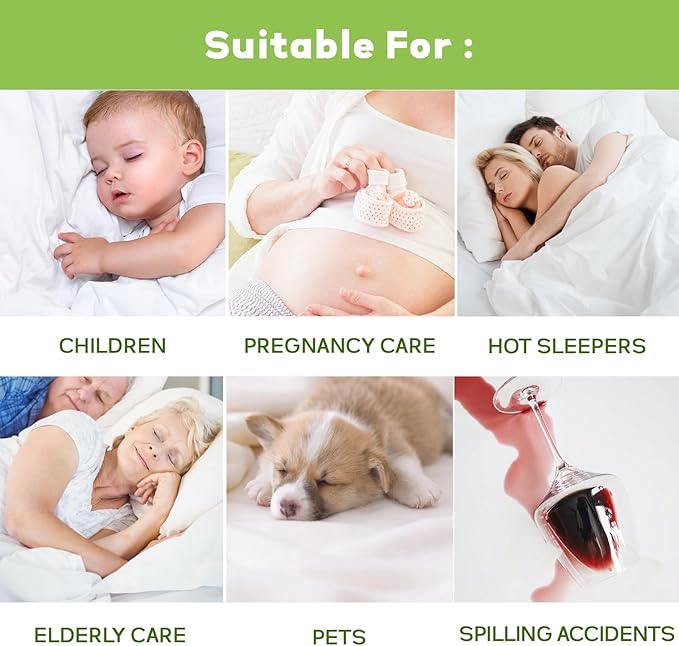 Premium Tencel Queen Mattress Protector in White, Natural and Skin Soft, Enjoy Our Waterproof Mattress Cover Fitted with A Deep Pocket, Hypoallergenic, Breathable, Noiseless and Absorbent