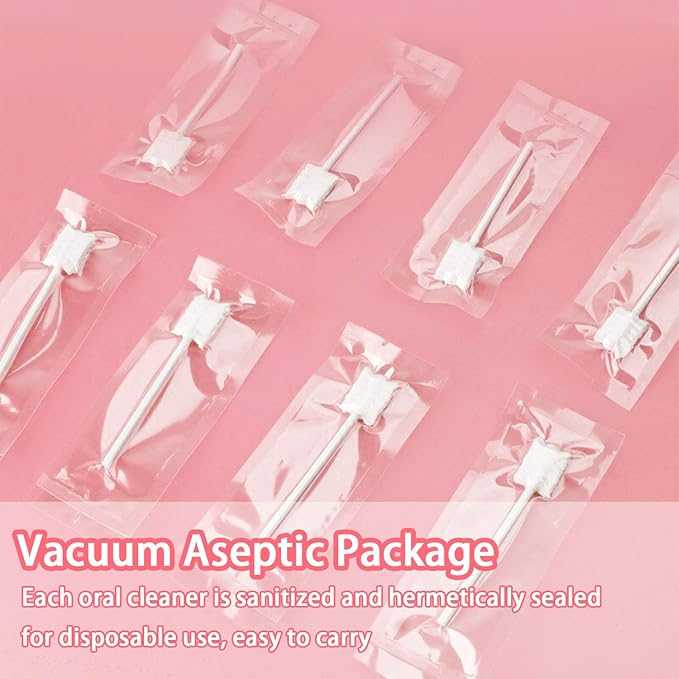 102PCS Baby Tongue Cleaner,Baby Oral Cleaner Newborn Baby Toothbrush,Disposable Infant Toothbrush Clean Baby Mouth,Gauze Gum Cleaner Stick Dental Care for 0-36 Month Baby+1 Finger Toothbrush with Case