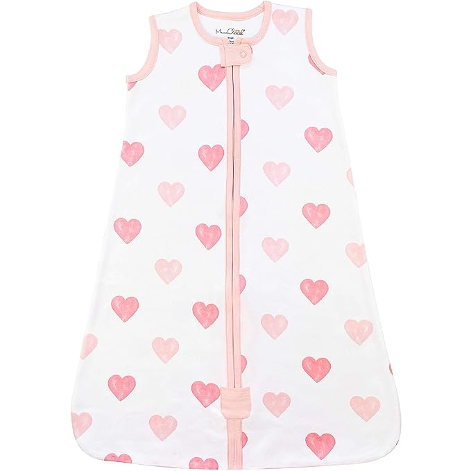 Baby Sleep Sack 1.0 TOG, Organic Cotton Baby Wearable Blanket with Two-Way Zipper, Swaddle Transition Baby Sleeping Bag, All-Season Sleep Sack for Newborn Infant Toddler Boy Girl, 18-24 Months, 1-Pack