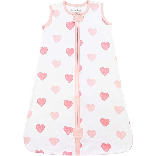 Baby Sleep Sack 1.0 TOG, Organic Cotton Baby Wearable Blanket with Two-Way Zipper, Swaddle Transition Baby Sleeping Bag, All-Season Sleep Sack for Newborn Infant Toddler Boy Girl, 18-24 Months, 1-Pack