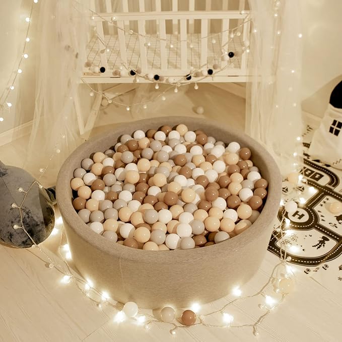 GOGOSO Ball Pit Balls for Toddlers,100pcs 2.15inch Crawl Balls BPA Free Crush Proof PlayBalls Soft Plastic Bals for Toddler, Pool Tent Party Favors Summer Water Bath Toy