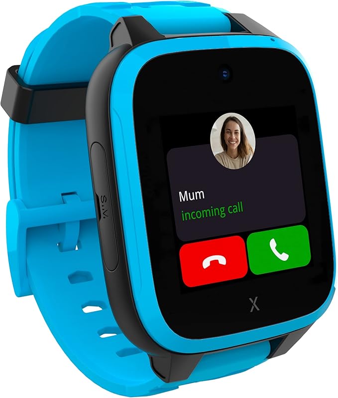 XPLORA XGO 3 - Watch Phone for Children (4G) - Calls, Messages, Kids School Mode, SOS Function, GPS Location, Camera and Pedometer – (Subscription Required) (Blue)