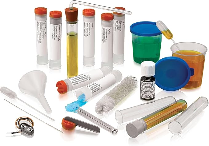 Thames & Kosmos Chem C1000 Chemistry Set | Science Kit with 125 Experiments | 80 Page Lab Manual | Student Laboratory Quality Instruments & Chemicals | Parents’ Choice Gold Award Winner