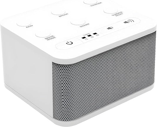 Big Red Rooster Sleep Sound Machine - White Noise Device for Kids and Babies with Rain and Nature Sounds - Portable Noise Cancellation for Nap Time, Bedroom, Nursery, or Office - 4x4x3 in