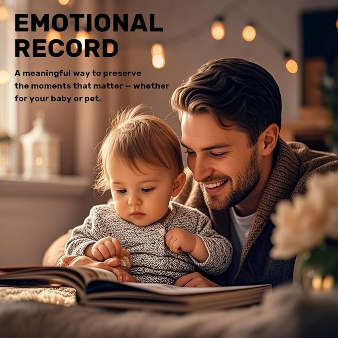 2-Pack Inkless Baby Hand and Footprint Kit with Mess-Free Ink Pad – Baby Safe Ink Pad for Hand, Foot & Paw Prints – Newborn Footprint & Paw Print Kit for Dogs and Cats – 16 Cards(Jet Black, Jumbo)