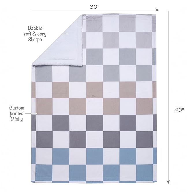 Lambs & Ivy Little Racer 3-Piece Cars/Transportation Baby Crib Bedding Set