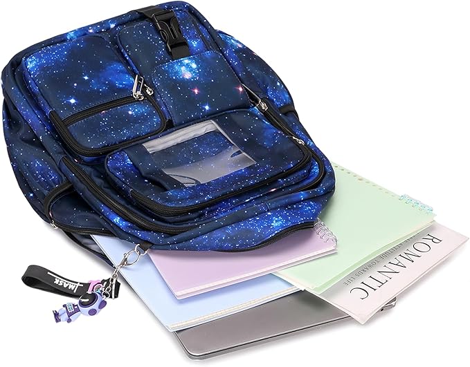 Kids Backpack for Girls Boys School Bags for Middle School Students Book Bag for Elementary Primary Kawaii Ita Backpack, Galaxy Astronaut