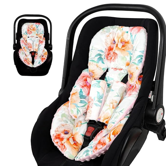 GFU Infant Stroller mat, Fits for Stroller, Swing, Flowers