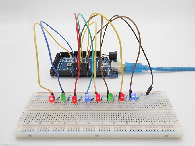 Complete Ultimate STEM Electronic Projects Starter Kit for Arduino with Mega2560, LCD1602, Servo, Stepper Motor, Sensors, Breadboard, Jumper Wire, Resistor, Capacitor, Transistor and Tutorial