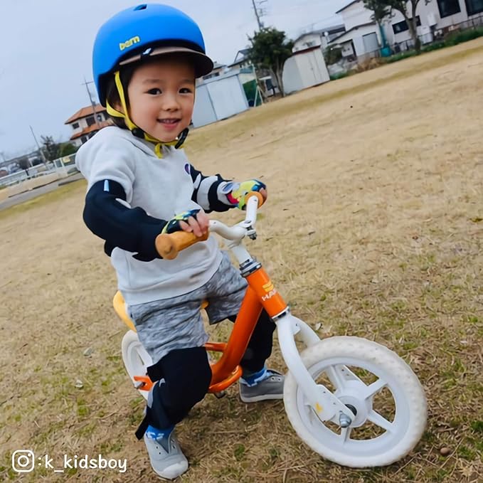 Soft-Style Kids Knee and Elbow Pads with Bike Gloves, Flexible Impact-Resistant Gear for Ages 2-11, Designed for Balance Bikes, Roller-Skating, and Skateboarding