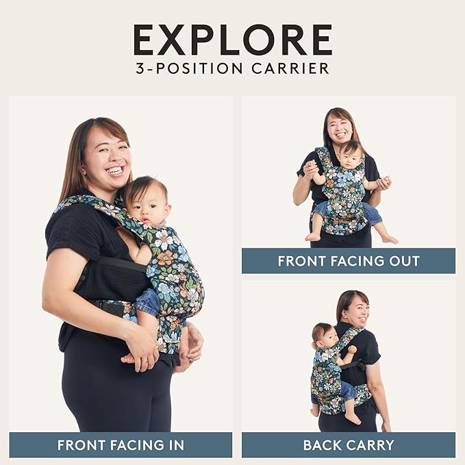 Baby Tula Explore Carriers - Breathable Baby Carrier Newborn to Toddler - Adjustable Toddler Carrier - Multiple Ergonomic Positions Front and Back - Ergonomic Fit for 7-45 lb - Mesh, Urbanista