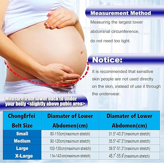 ChongErfei Maternity Belt, Pregnancy 3 in 1 Support Belt for Back/Pelvic/Hip Pain, Maternity Band Belly Support for Pregnancy Belly Support Band (S: Fit Ab 31.5"-43.3", Black)