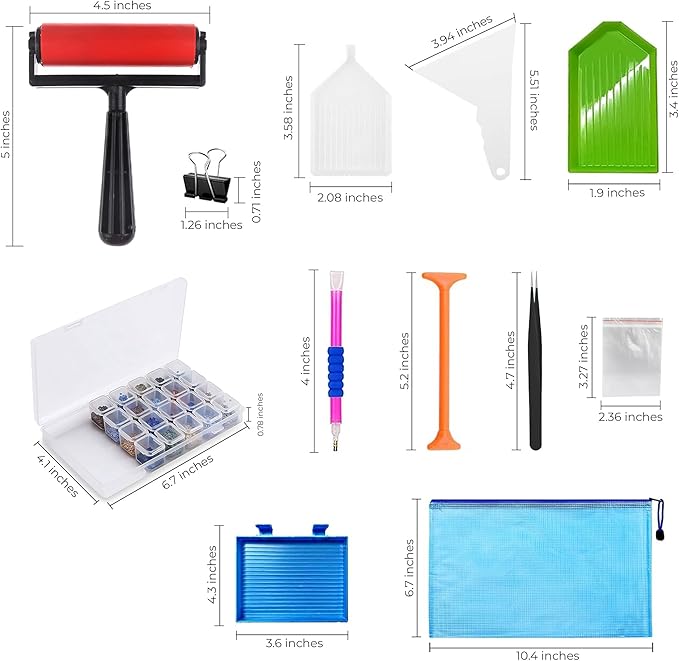 iVyne Corded A4 Light Pad for Diamond Painting & Art Projects – LED Light Board with Diamond Art Accessories – Ultra-Thin & Portable Diamond Dot Light Board, Perfect for Artists - Blue