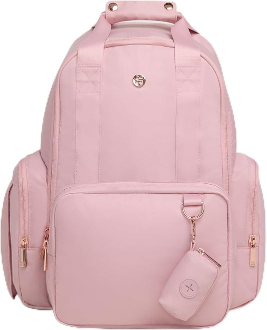 Huggies Signature Hug Pack Diaper Backpack, Bridal Rose, O/S