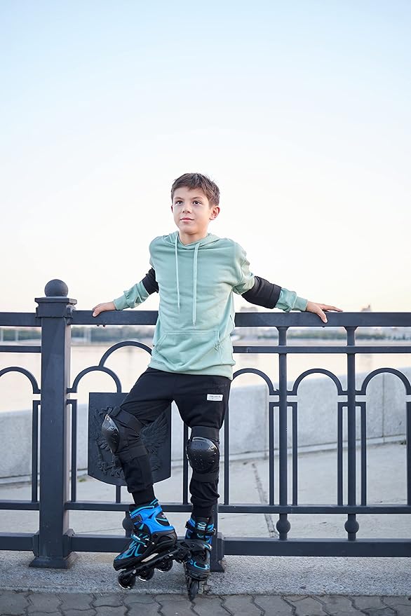 2PM SPORTS Vinal Girls Adjustable Flashing Inline Skates, All Wheels Light Up, Fun Illuminating Skates for Kids Men Adult Women and Boys