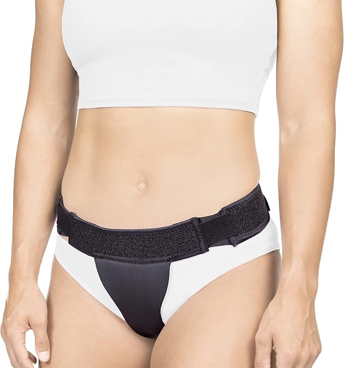 BraceAbility Pelvic Pro - Patented Prolapsed Uterus Support Belt - Women's Brace for Treating Dropped Bladder, Uterine Prolapse, Vulvar Varicosities, Postpartum and Symphysis Pubis Dysfunction (S)