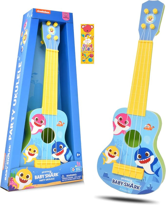 Baby Shark Kids Ukulele Musical Toys for Toddlers Party Guitar Ukulele Gift Play Instrument for Kids Boys Girls My First Musical Toy for Children