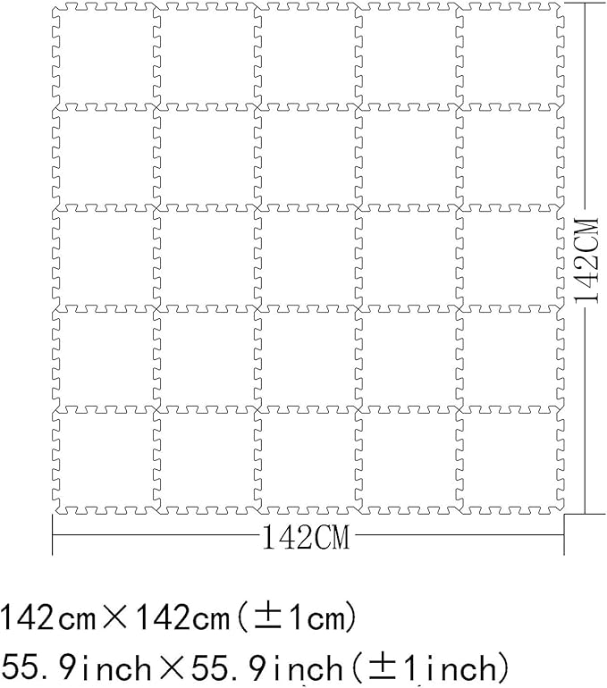 MQIAOHAM® 25 Pieces Puzzle Play Mats, Soft Baby Play Mat, Kids Interlocking Foam Floor Tiles, Toddlers Carpet Playmats G301025-101104106
