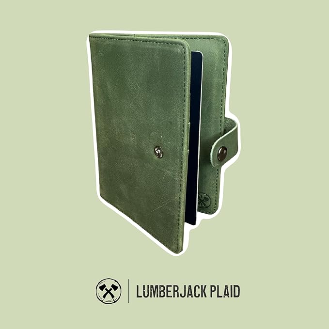 Genuine Leather Passport Holder Compatiable with and Moto Tag Wallet for Men and Women RFID Blocking for Secure Traveling and Documentation Organizer (Green)