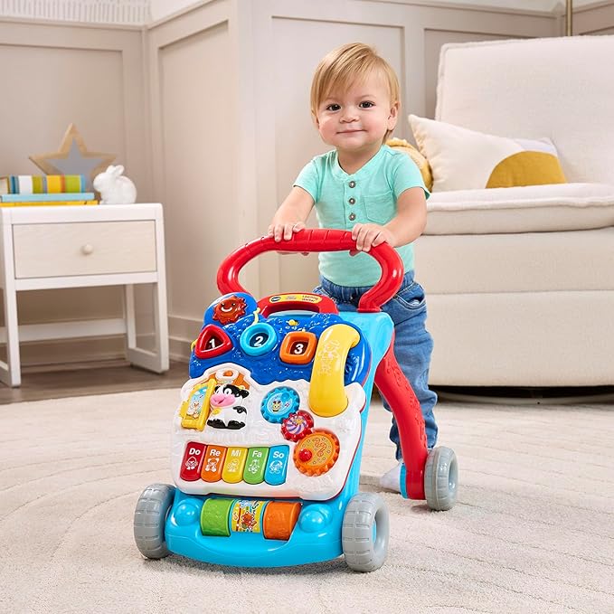 VTech Sit-to-Stand Learning Walker (Frustration Free Packaging), Blue