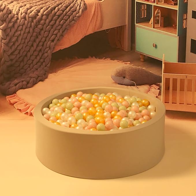 GOGOSO Ball Pits Balls for Toddlers Pack of 50 100 200 Plastics Shape Ball Non-Phthalate Non-BPA Non-Toxic 2.2-Inch Crush Proof Play Balls