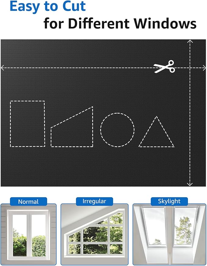 Sumobaby Blackout Curtains for Bedroom Portable 13"x70",No Drill Blackout Shades with Upgraded Hook&Loop Tapes,100% Black Out Window Cover,Thermal Insulated Blinds for Bedroom,Nursery(1 Panel,Black)