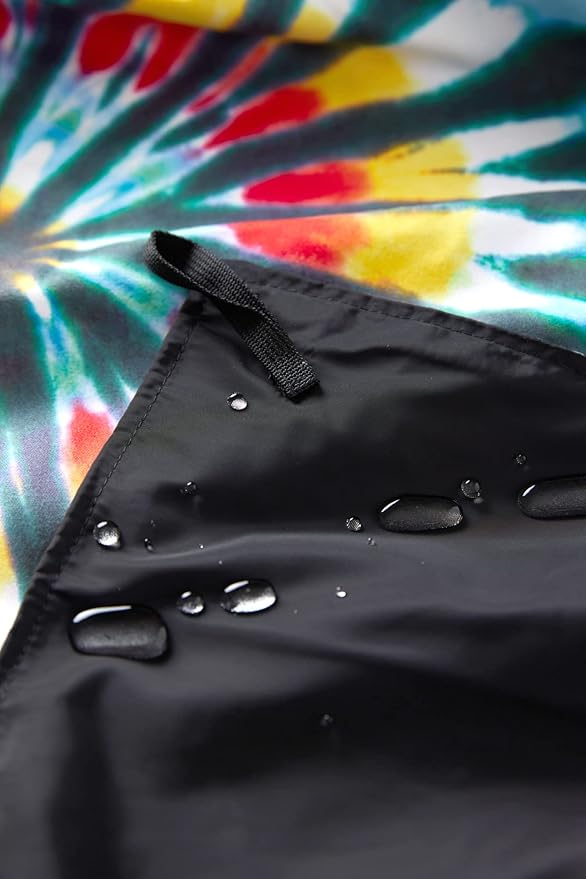 Nomadix Festival Blanket - Perfect for Picnics, Camping, & Lawn Seating - Plush Top & Water Resistant Base - Made with Post Consumer Recycled Materials - Tie-Dye Multi - 60x70