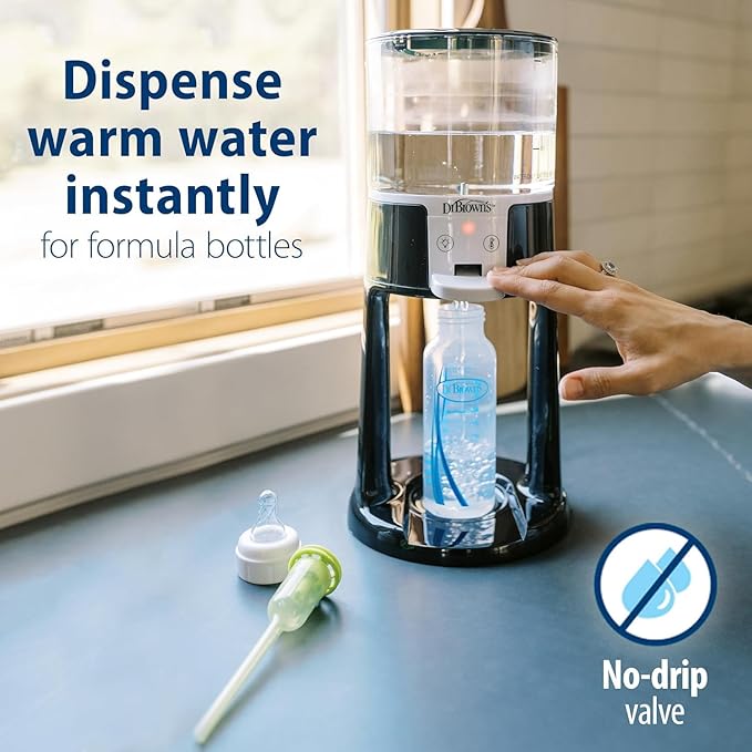 Dr. Brown's Insta-Prep Warm Water Dispenser with Baby Formula Mixing Pitcher, 32oz Orange