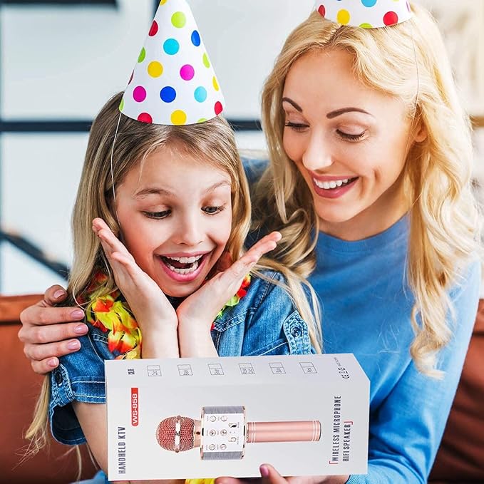 Kids Karaoke Microphone for Girl Toys: Christmas Birthday Gifts Ideas for 3 4 5 6 7 8 9 10 Year Old Girls