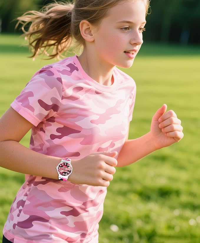 Kids Analog Watch Boys Girls, 30M Waterproof, Sports Watch for Boys, Easy to Read Children's Thin Dial Wrist Watches with Soft Band, for Ages 5-15 Kids Great Birthday Gifts Christmas Day
