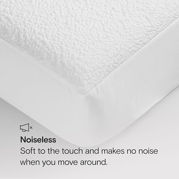 SIJO Mattress Protector, 100% Waterproof, Cooling, Ultra Soft, Noiseless, 16 inch Deep Pocket, Best Overall Mattress Protector Award Winner by Apartment Therapy (Full)