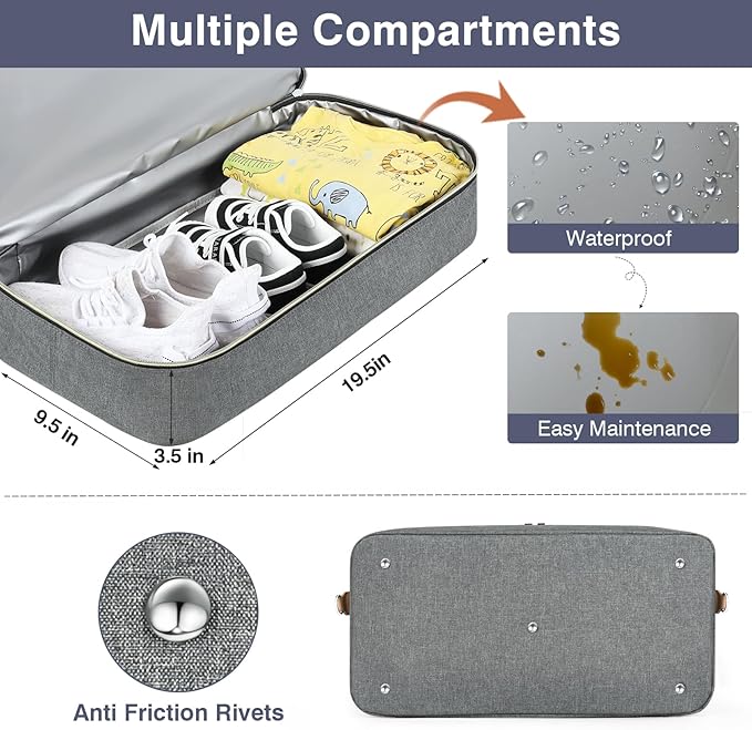 ITIEZY Diaper Bag Tote for Baby - Large Mommy Bag with Portable Changing Pad Pacifier Case, Hospital Bags Travel Baby Bag