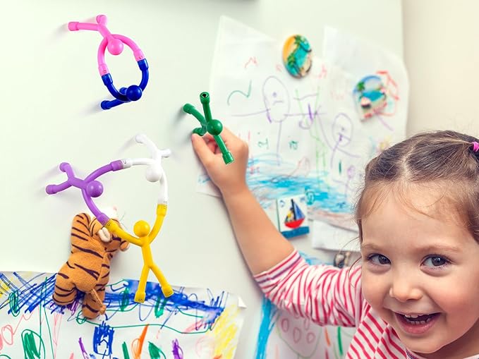 10 Pcs Colorful Magnetic Toys-Men, Kids Travel Toys, Office, Whiteboard Decoration