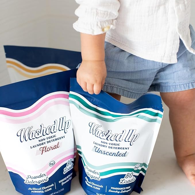 Laundry Detergent Powder | Safe for Sensitive Groups | Powerful Clean | Plant & Mineral-Based | Made in USA
