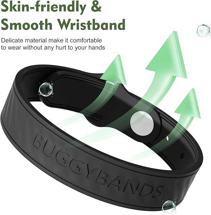 18 Pack Mosquito Repellent Bracelets, Silicone Mosquito Repellent Bands with DEET Free, Natural & Waterproof Bug Wristbands for Kids and Adults, Outdoor Traveling Protection