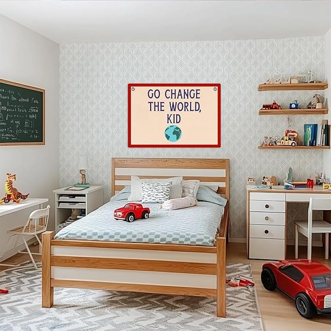 Playroom Wall Decor, Playroom Sign Banner Wall Hanging, Playroom Essentials Banner Flag, Wall Flag Nursery Bedroom Toddler Room Decor for Boys Girls, Classroom Decorations, Banner for Room