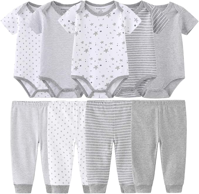 Kiddiezoom Unisex Baby Layette Essentials Giftset Clothing Set 19-Piece For Newborn Baby